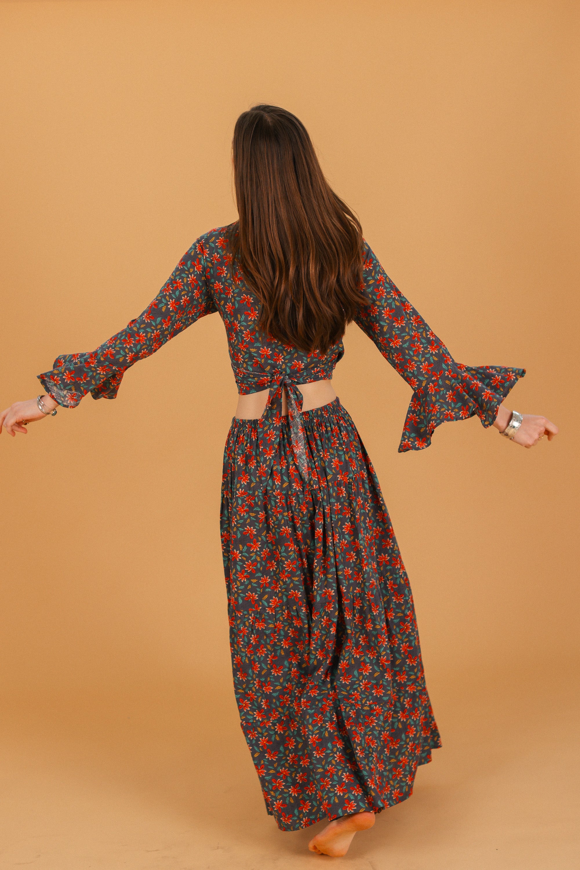 Skirt Selune Folk Floral