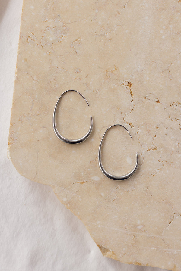 Earrings Degrade Circle Silver