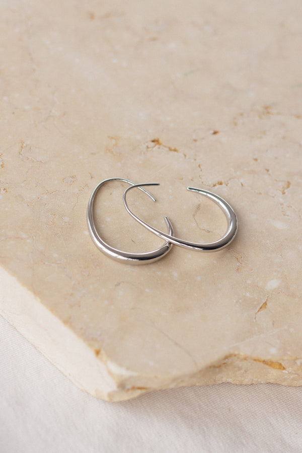 Earrings Degrade Circle Silver