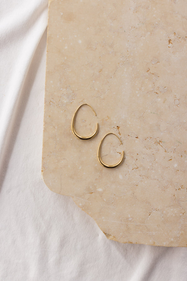 Earrings Degrade Circle Gold