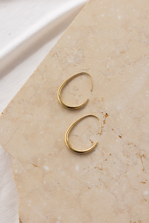 Earrings Degrade Circle Gold