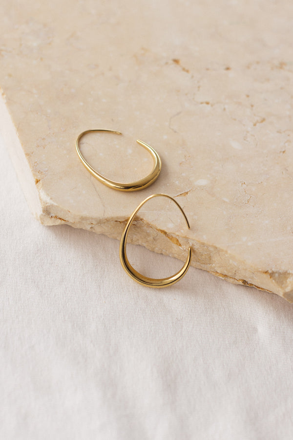 Earrings Degrade Circle Gold