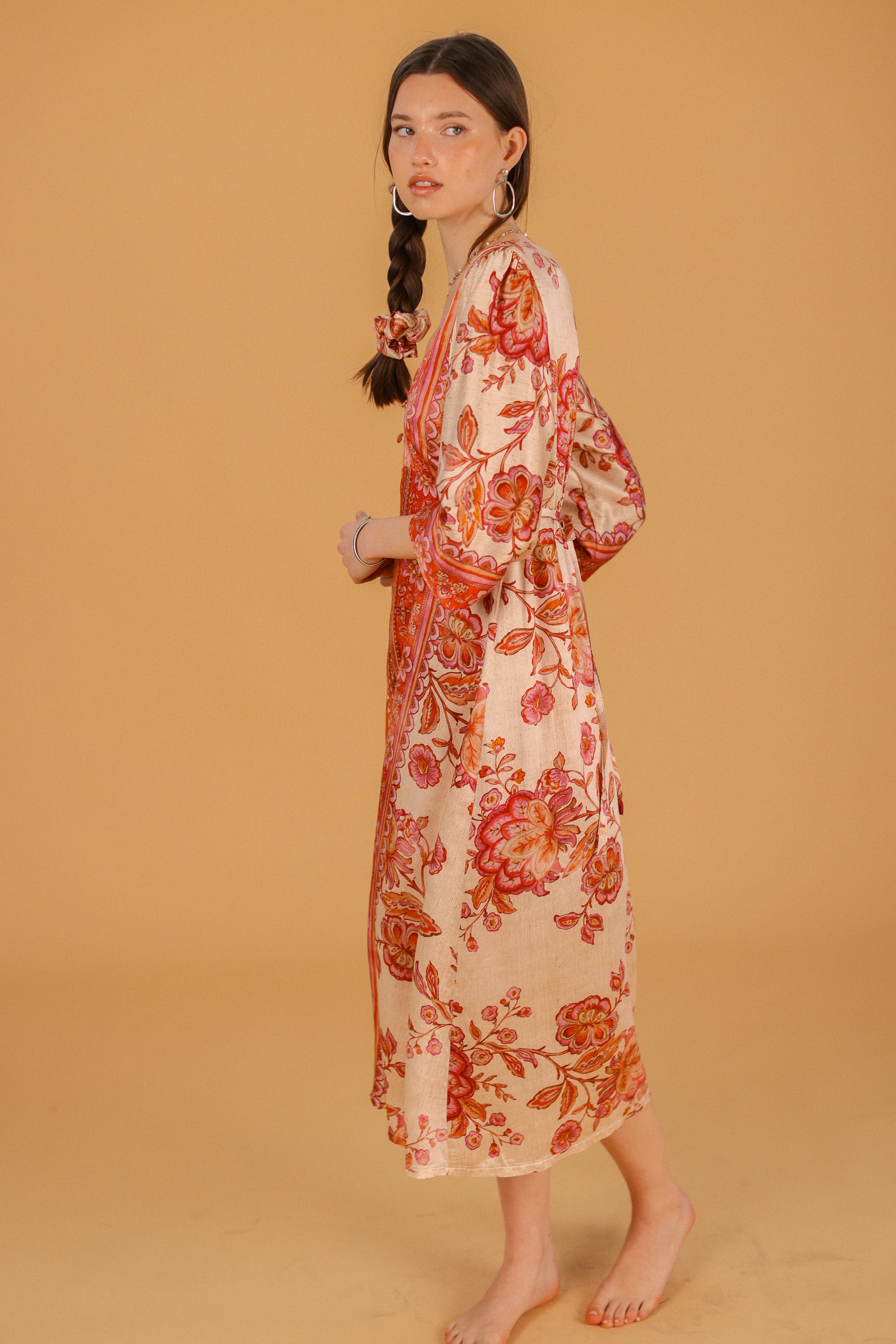 Dress Sora Rouge Flowers