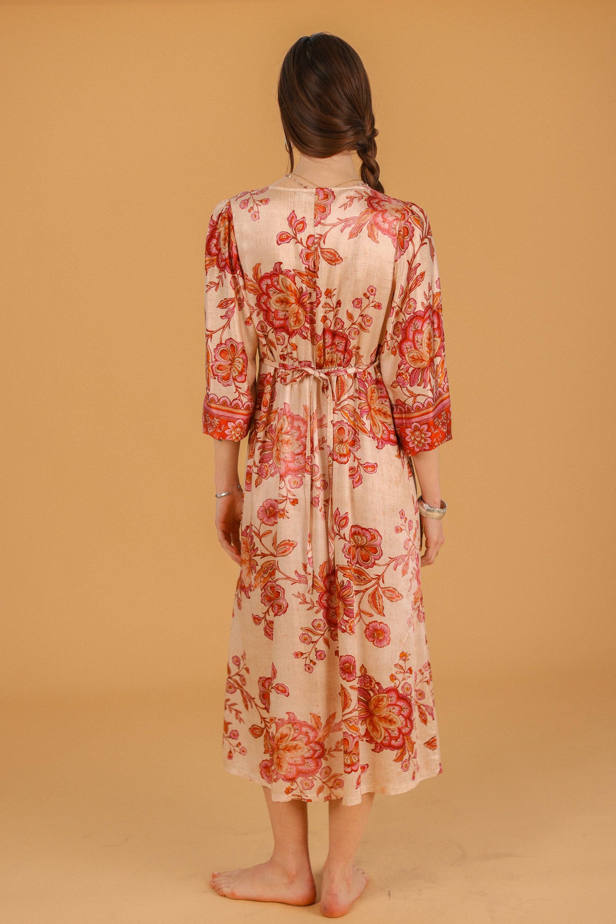 Dress Sora Rouge Flowers