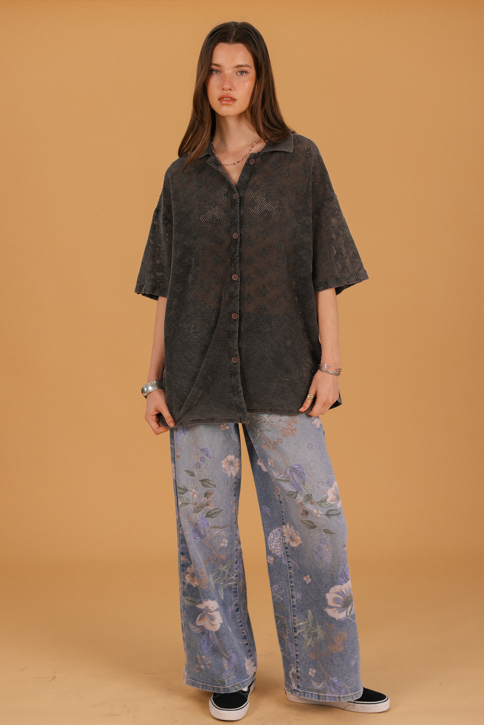 Shirt Elio Stonewashed Grey