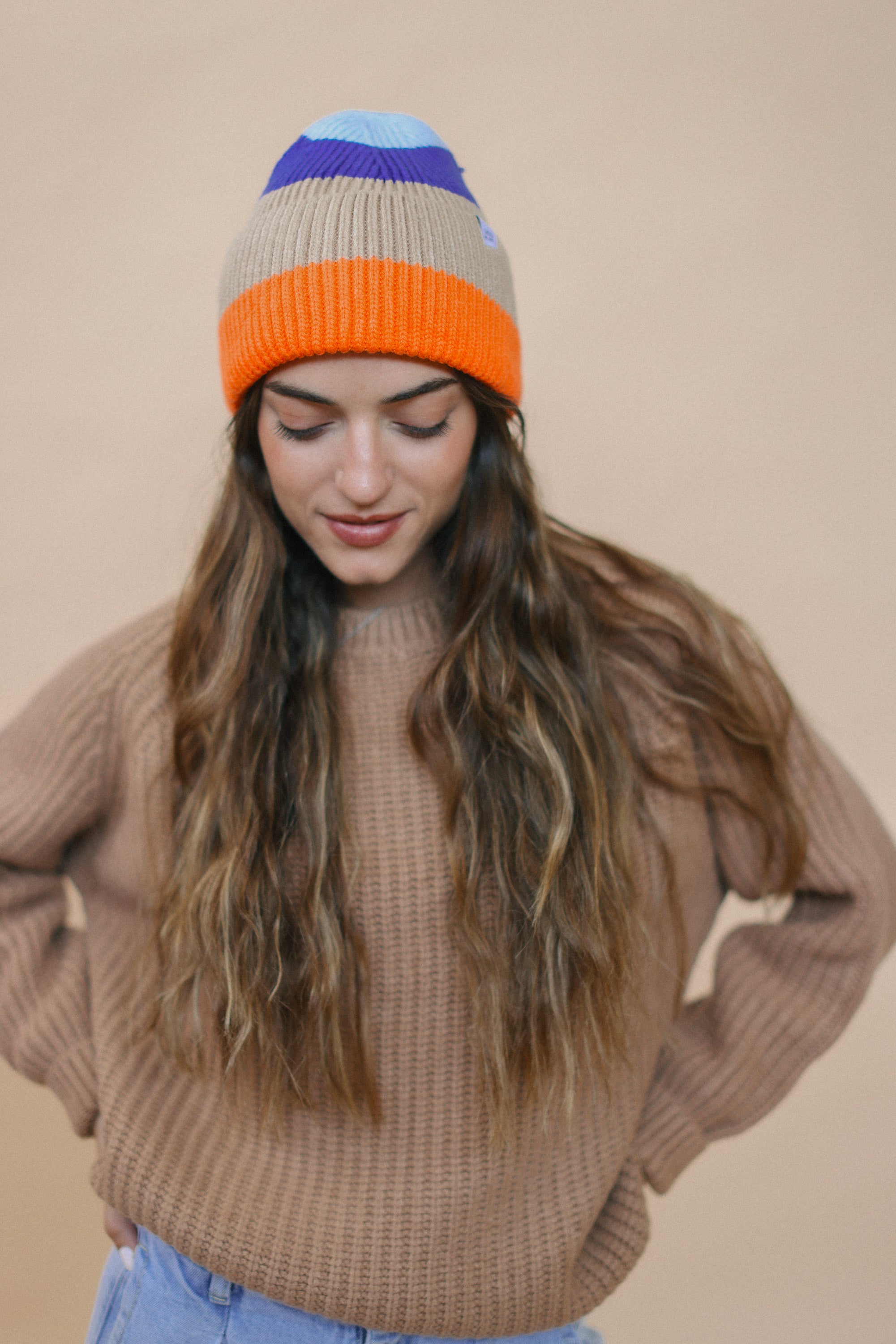Beanie Rainbow Roll Orange