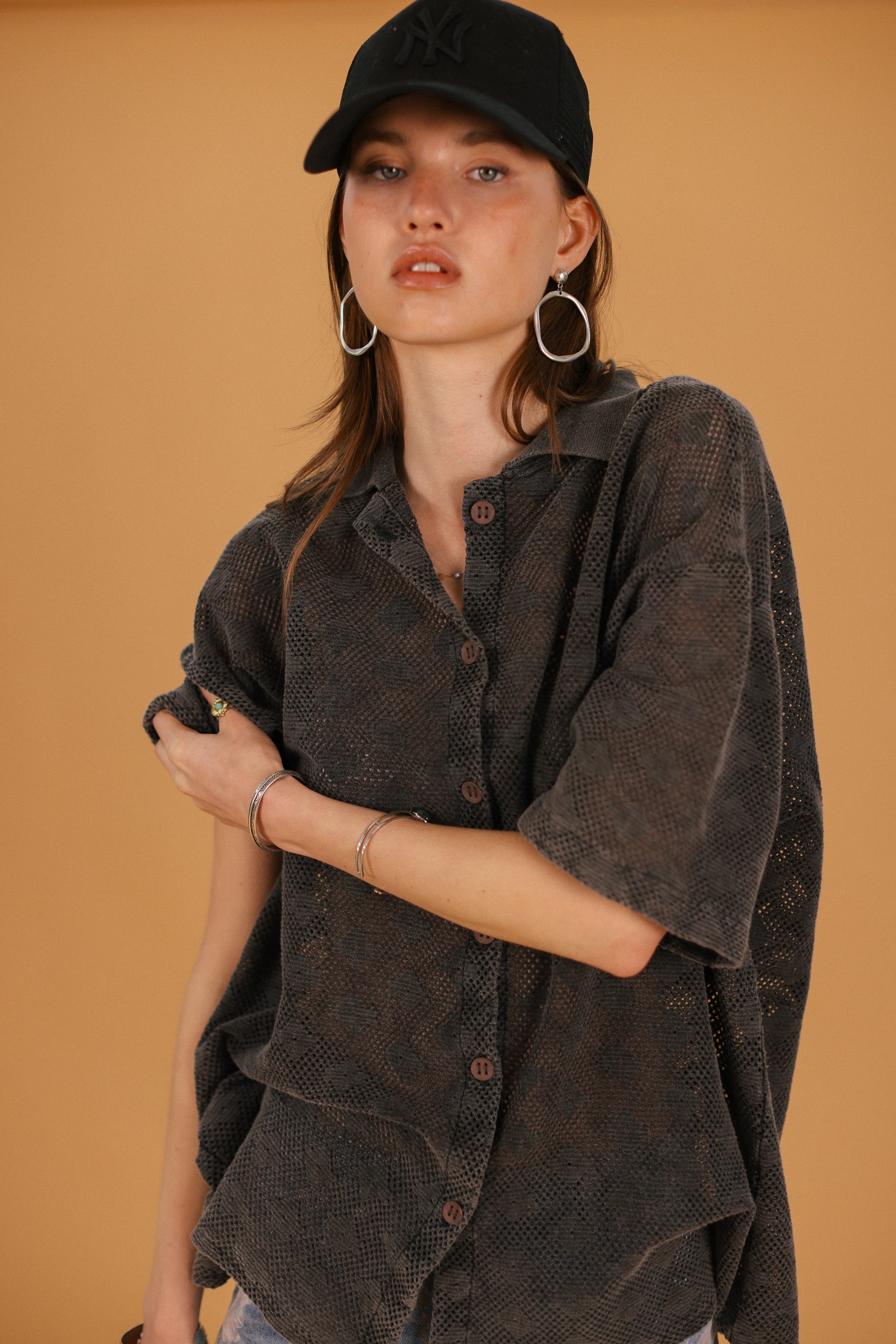 Shirt Elio Stonewashed Grey