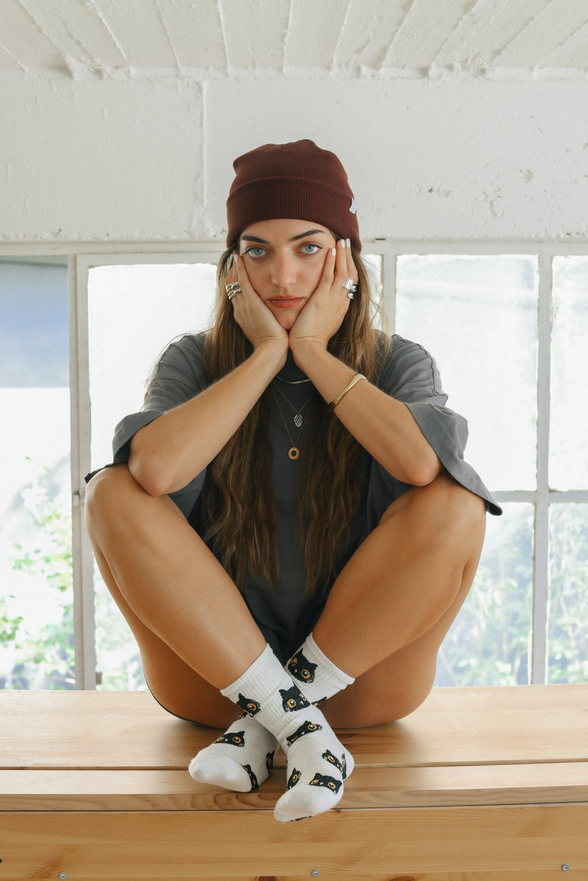 Beanie Ollie Burgundy