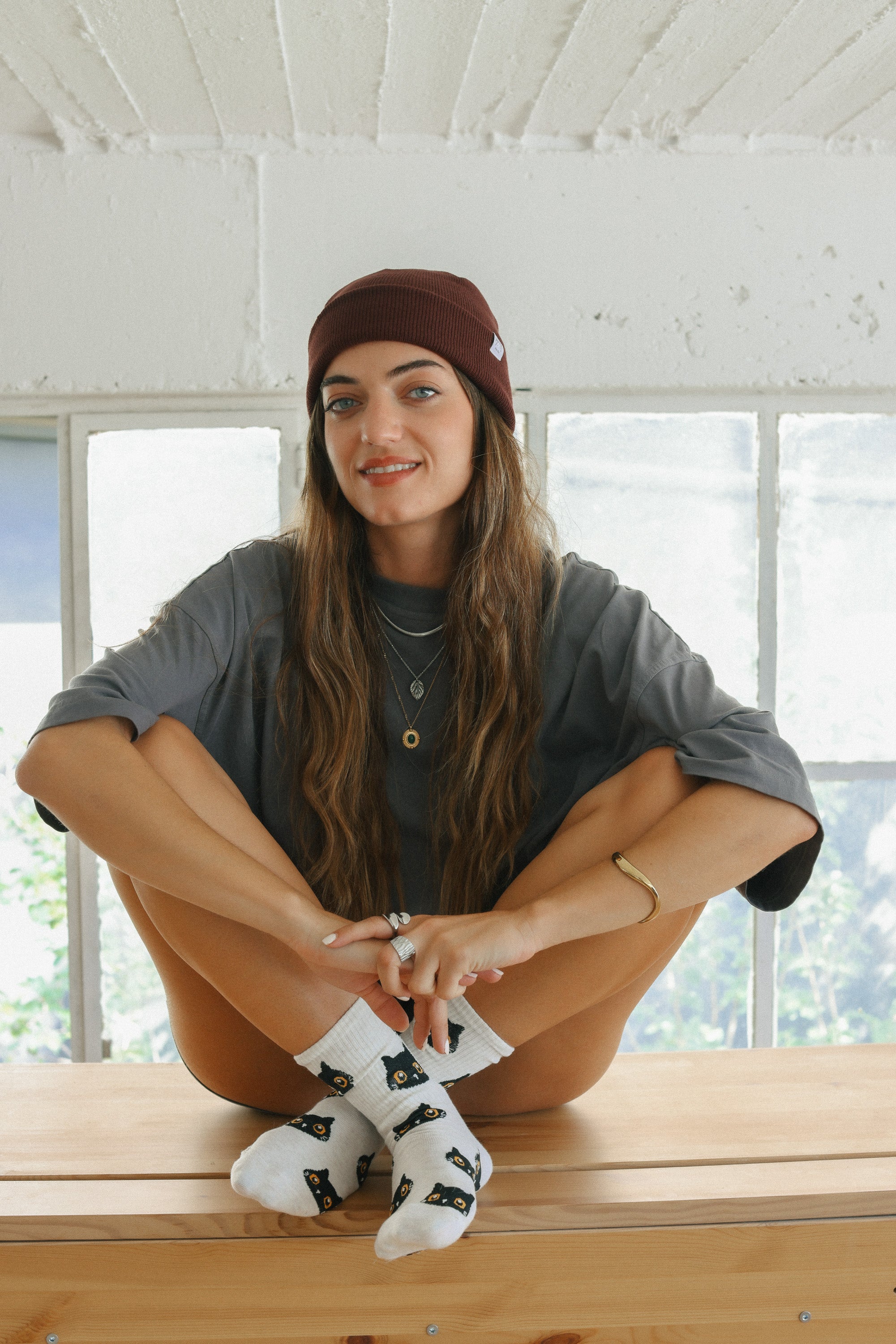 Beanie Ollie Burgundy