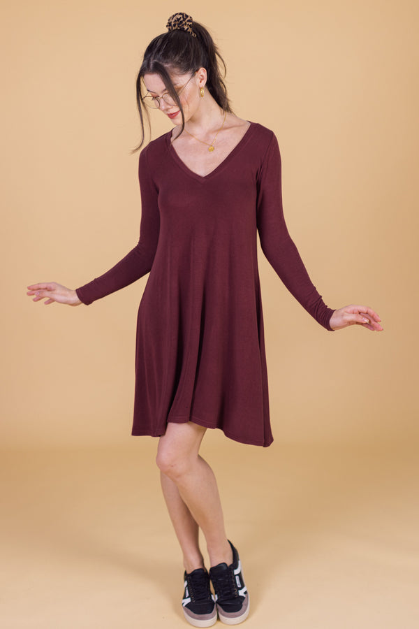 Kleid Lazie Burgund