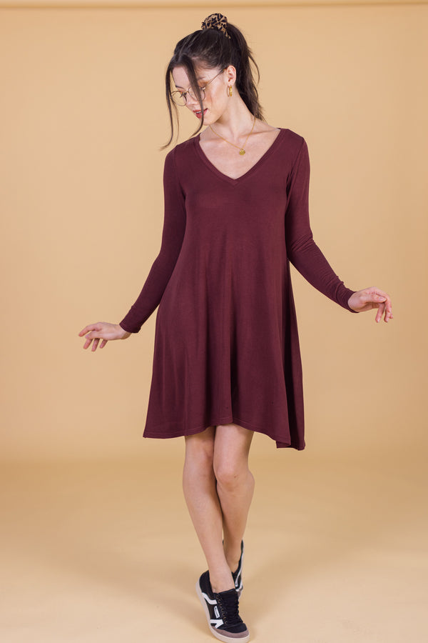 Kleid Lazie Burgund