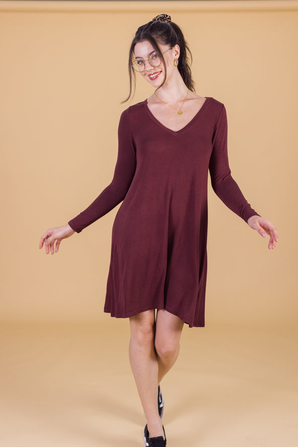 Kleid Lazie Burgund