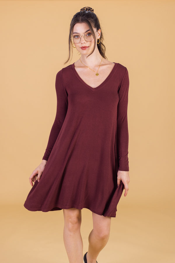 Kleid Lazie Burgund