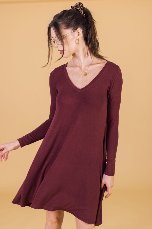 Kleid Lazie Burgund