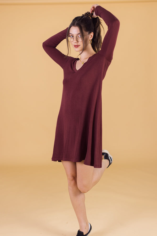 Kleid Lazie Burgund