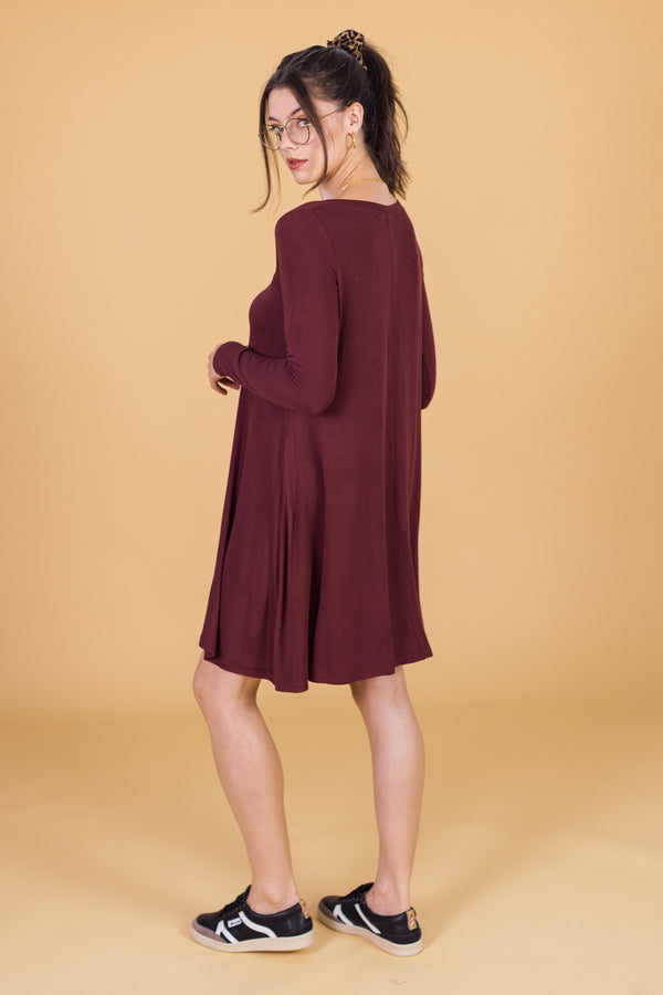 Kleid Lazie Burgund