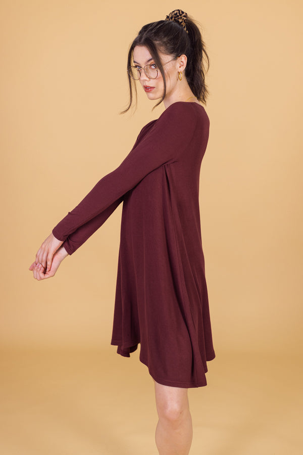 Kleid Lazie Burgund