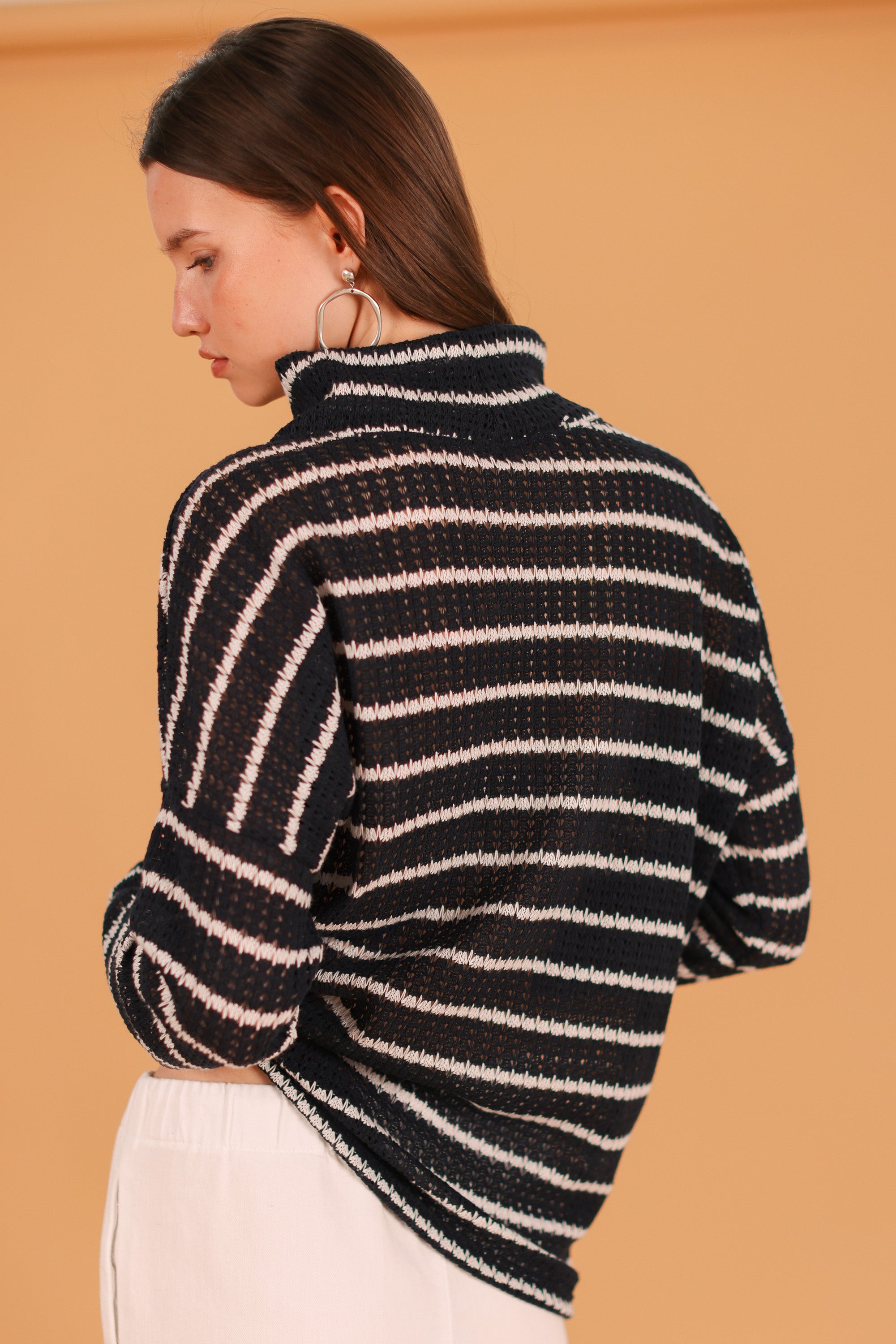 Sweater Zoey Navy Stripes