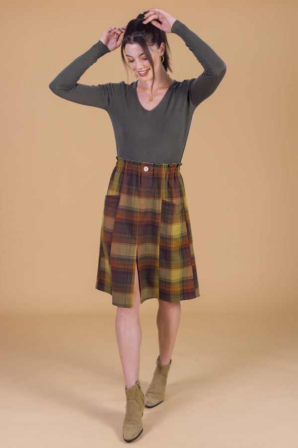 Skirt Cailen Earthy Plaid