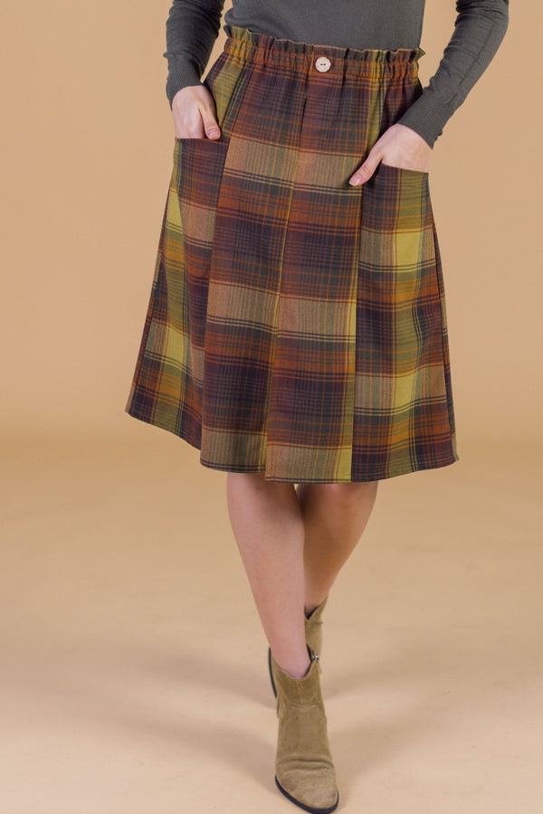 Skirt Cailen Earthy Plaid