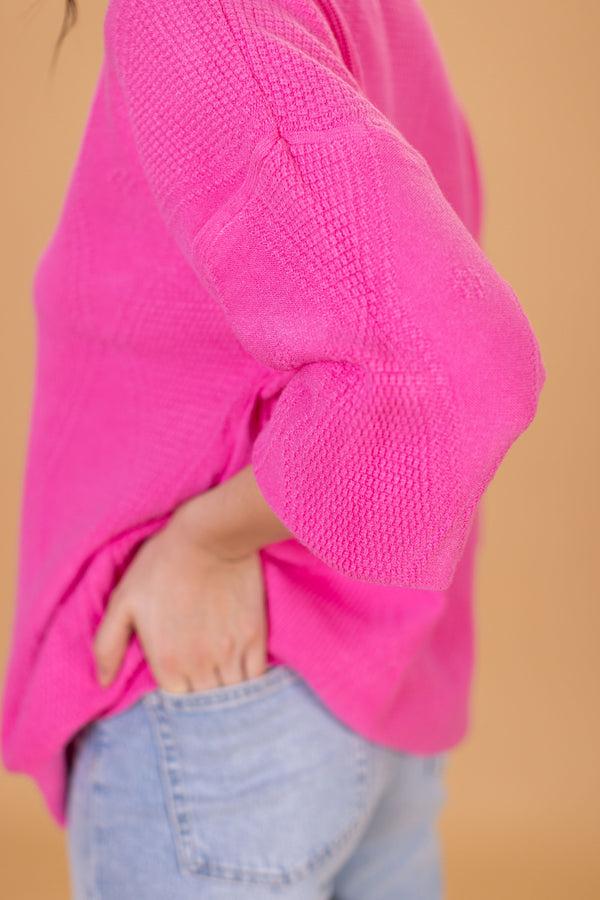 Knit Sweater Henri Fuchsia