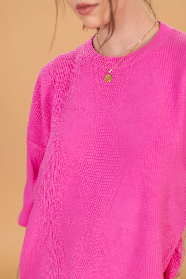 Knit Sweater Henri Fuchsia