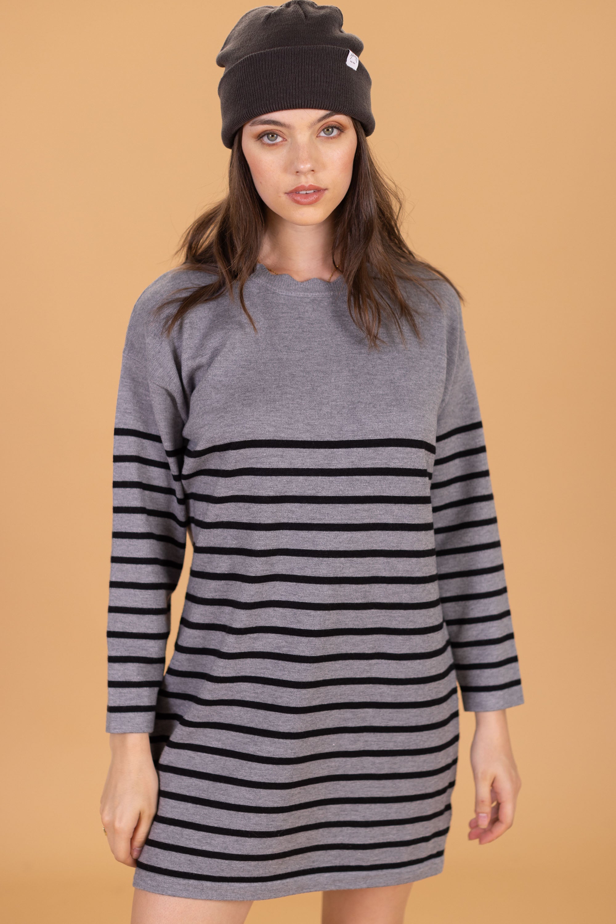 Dress Claude Stripes Grey