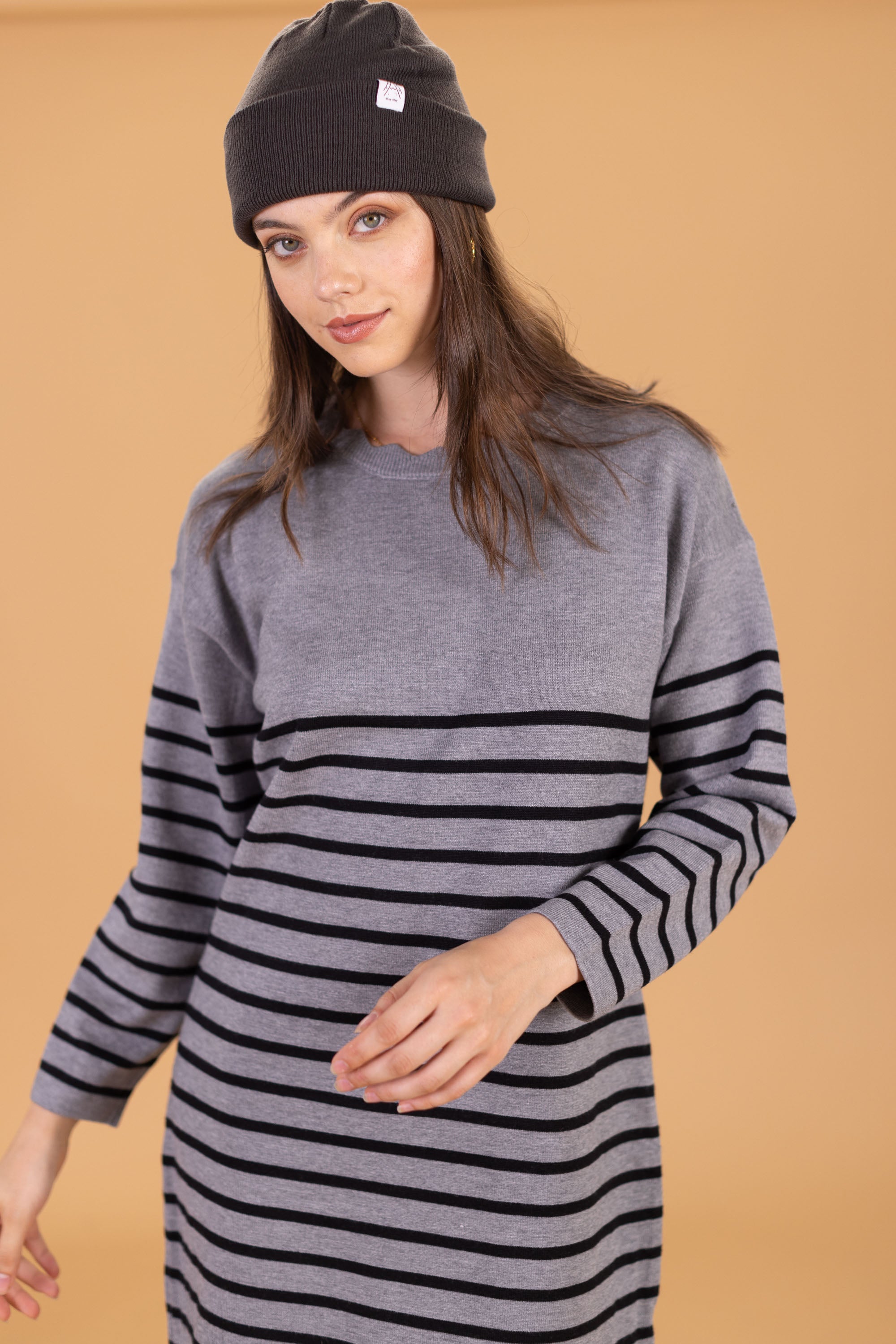 Dress Claude Stripes Grey