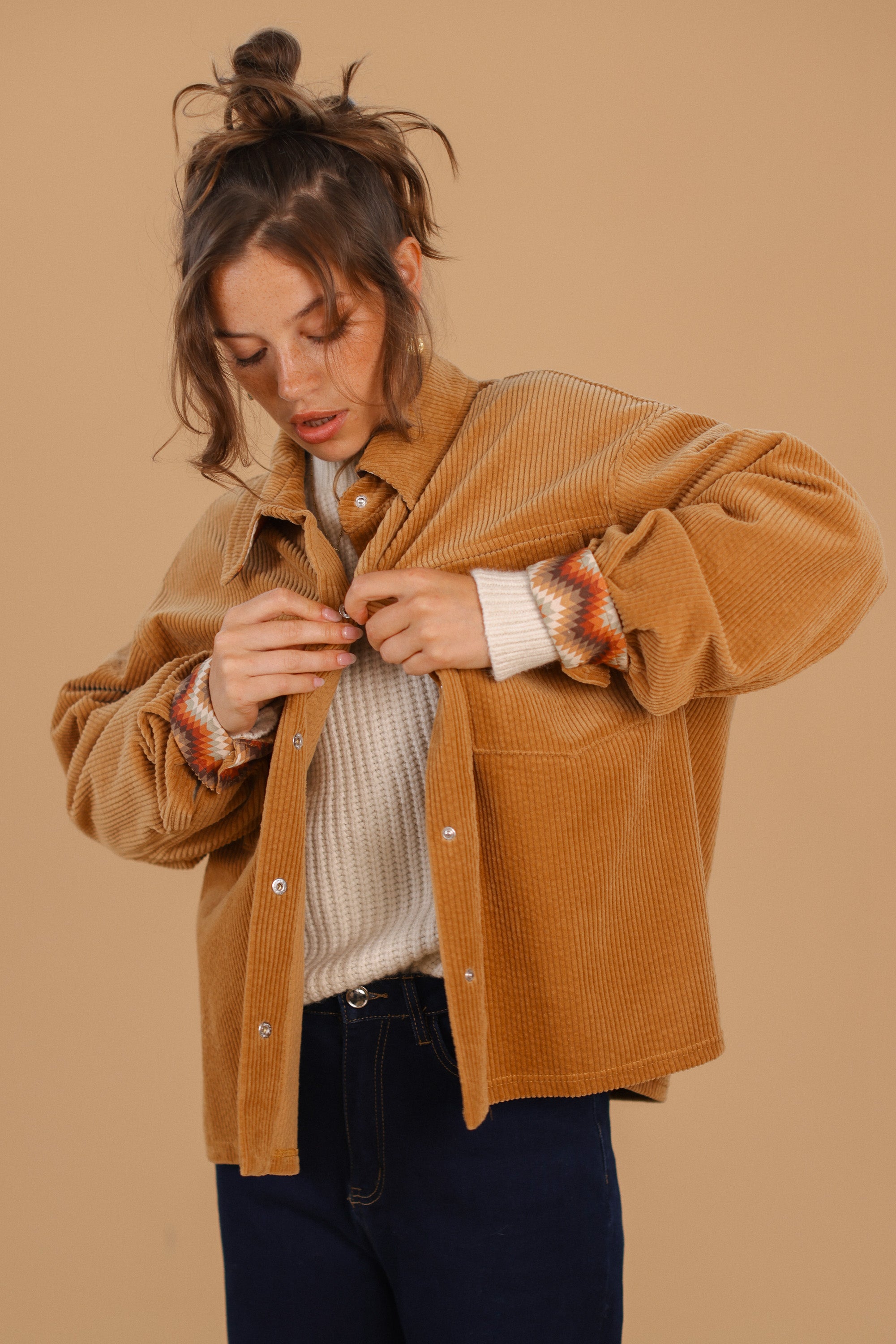 ジャケット・アウター argue COTTON NYLON M-65 HALF COAT/CAMEL M MCGUIRE GEAR M-65 NyCo Field Jacket, All-Season Outerwear Coat