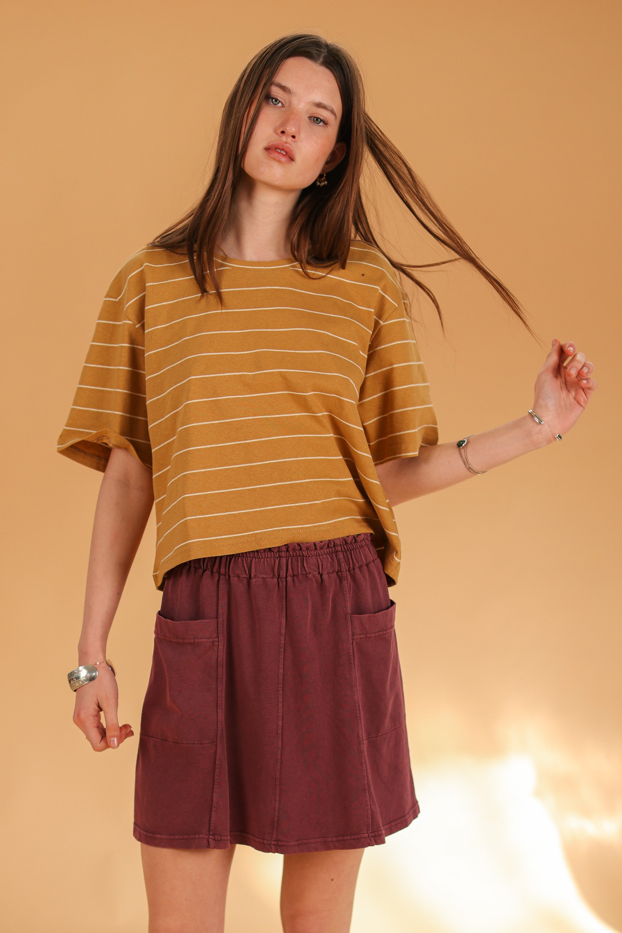 Skirt Cher Stonewashed Plum