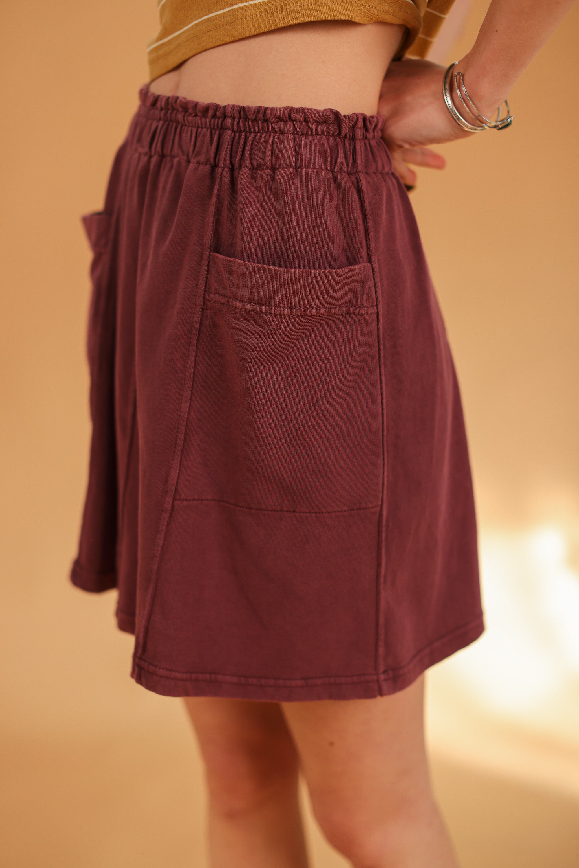 Skirt Cher Stonewashed Plum