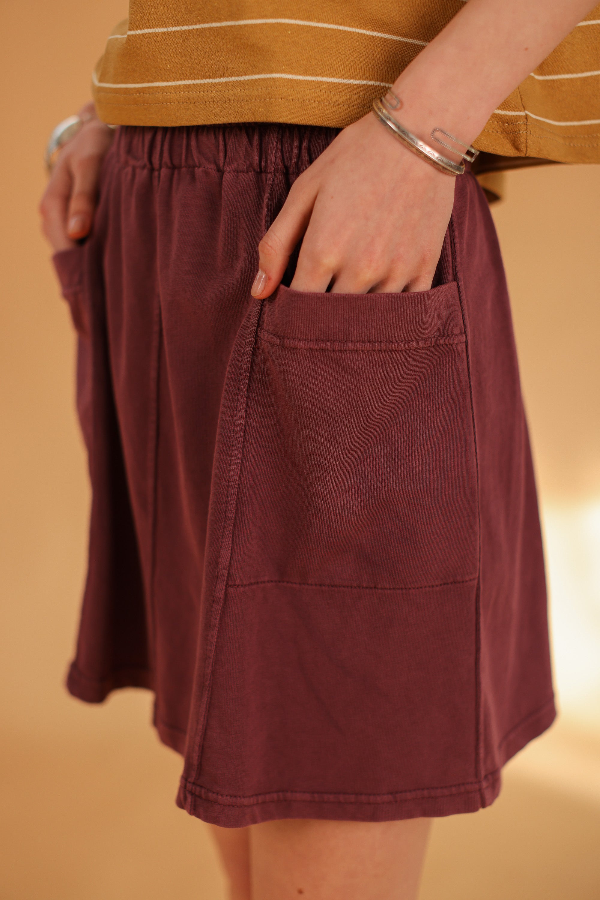 Skirt Cher Stonewashed Plum