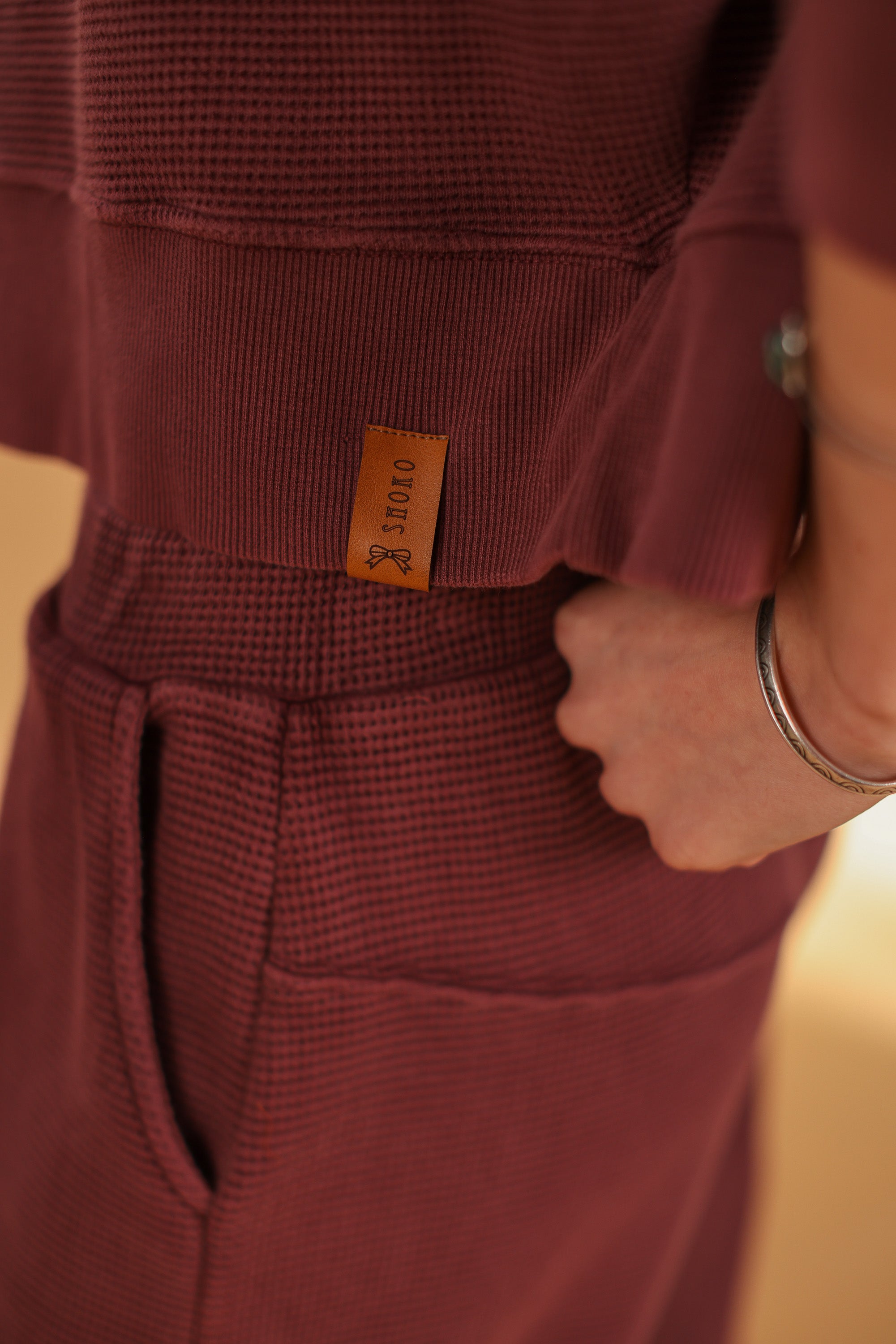 Sweatpants Neha Stonewashed Plum