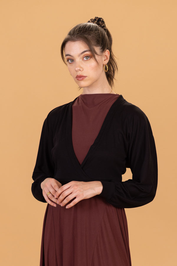 Shrug Top Vito Schwarz