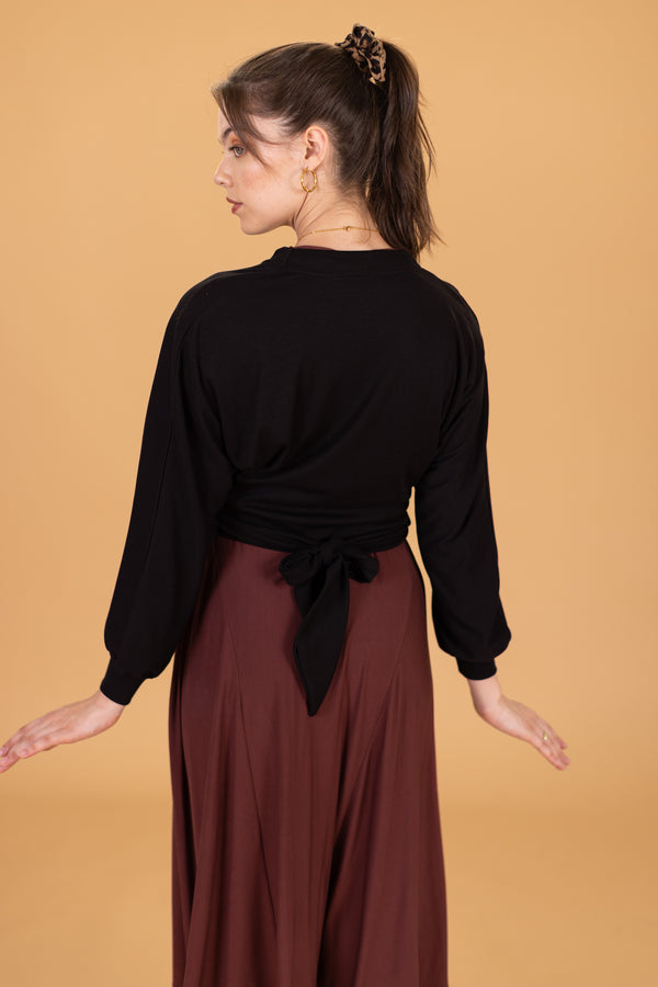 Shrug Top Vito Black