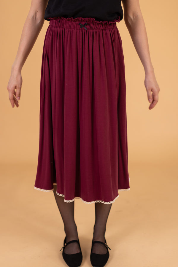 Skirt Whisper Burgundy