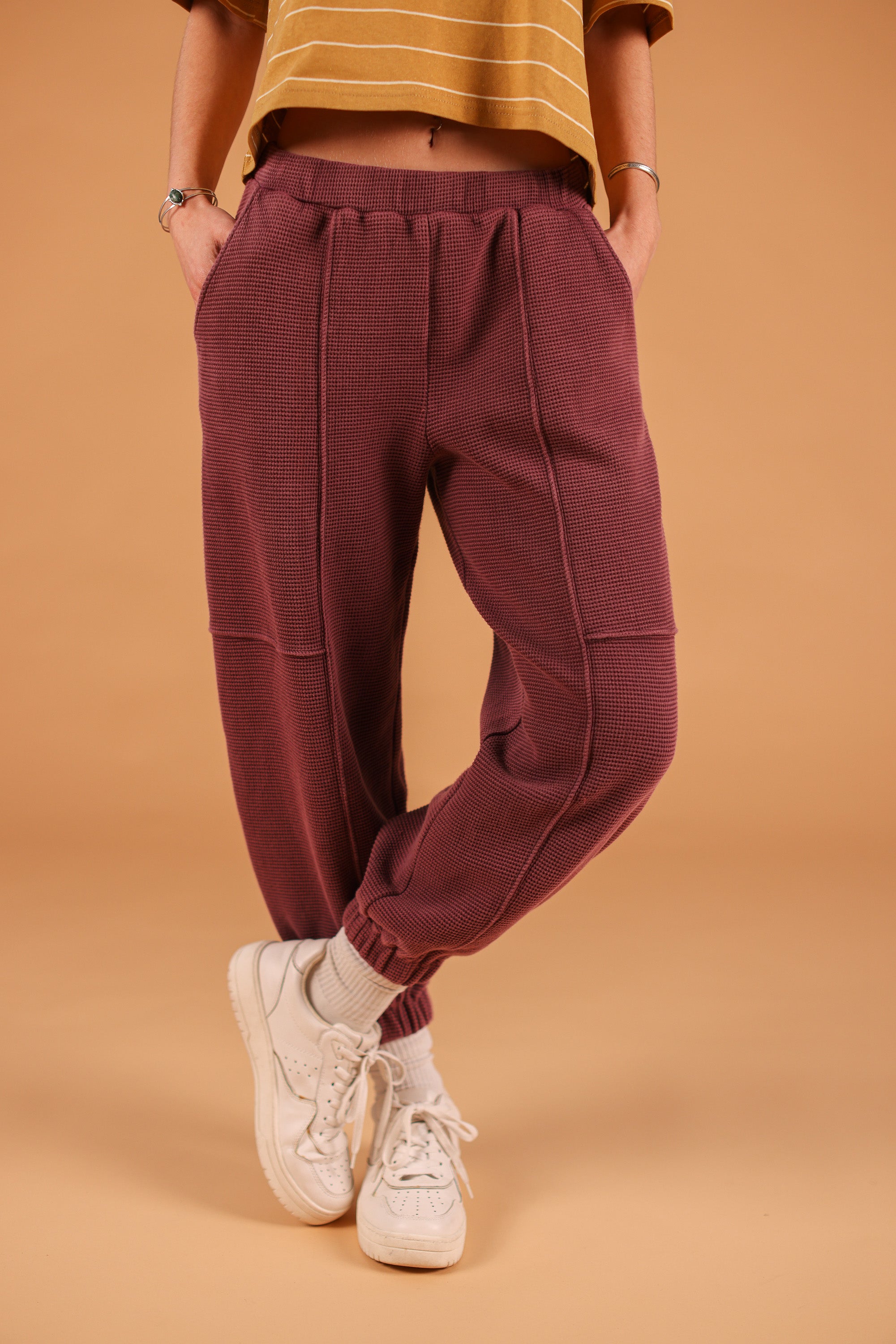 Sweatpants Neha Stonewashed Plum