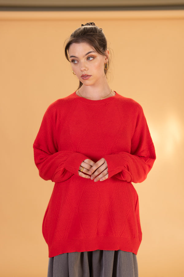 Knit Sweater Henri Red