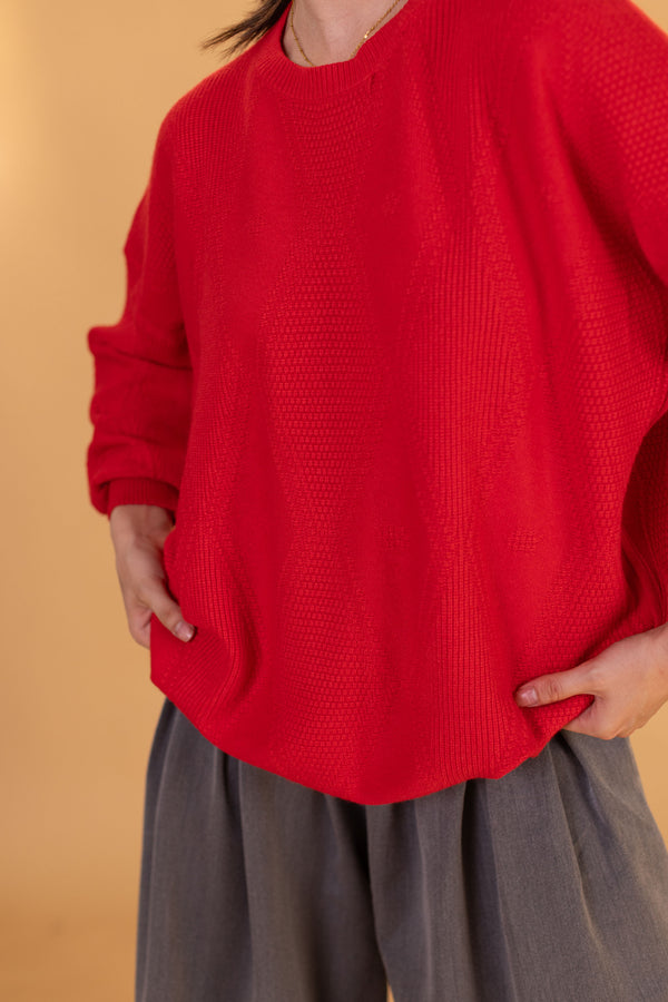 Knit Sweater Henri Red