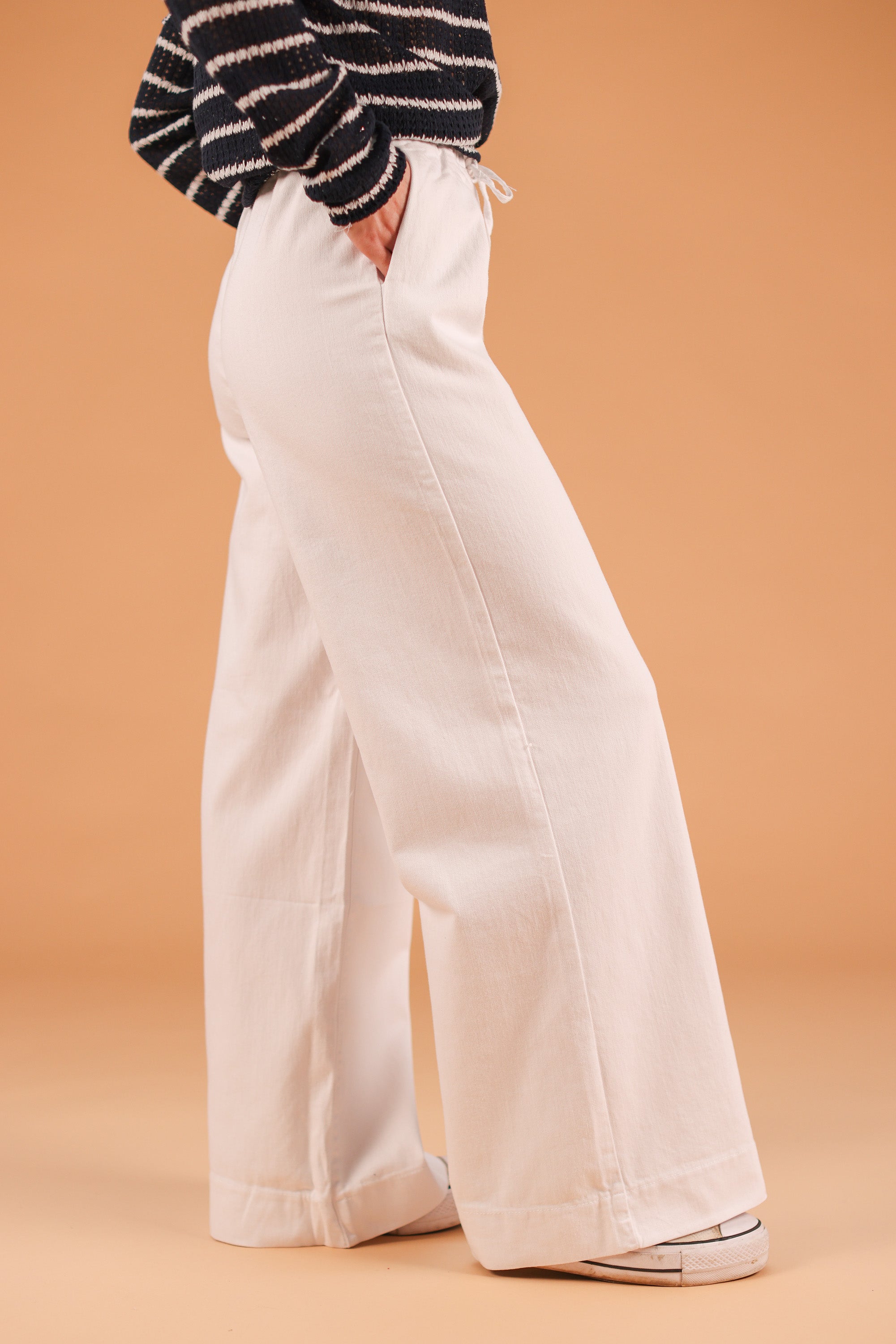 Denim Pants Navea White