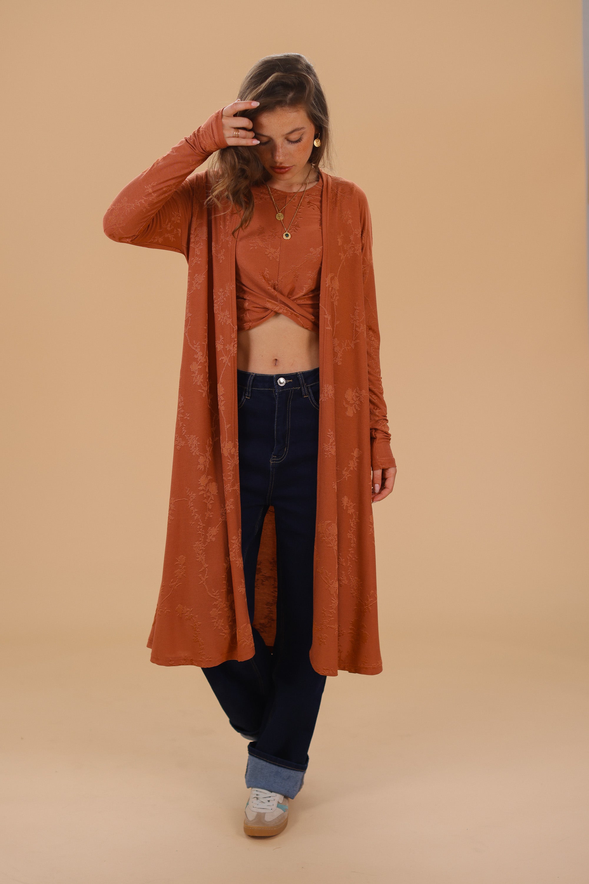 Cardigan Aveline Ginger Flowers