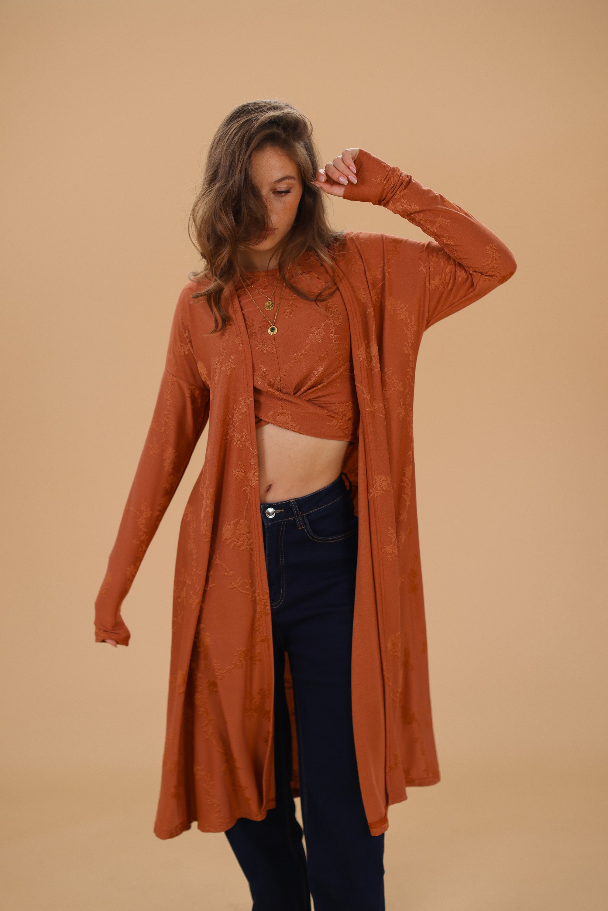 Cardigan Aveline Ginger Flowers