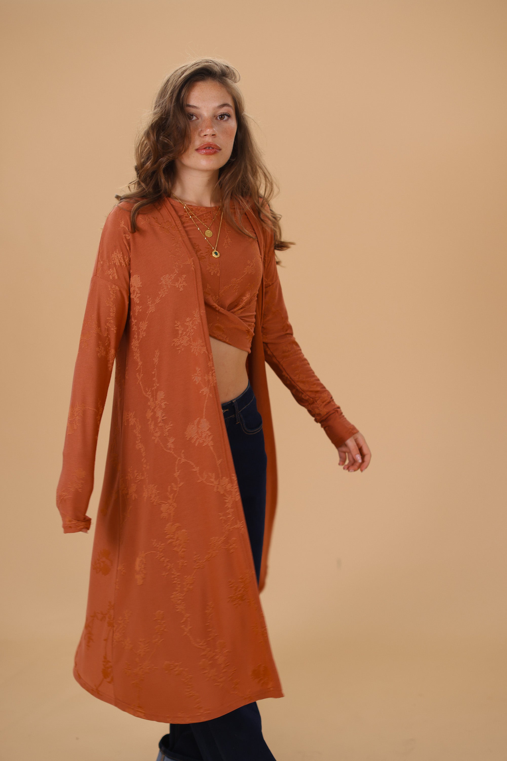Cardigan Aveline Ginger Flowers