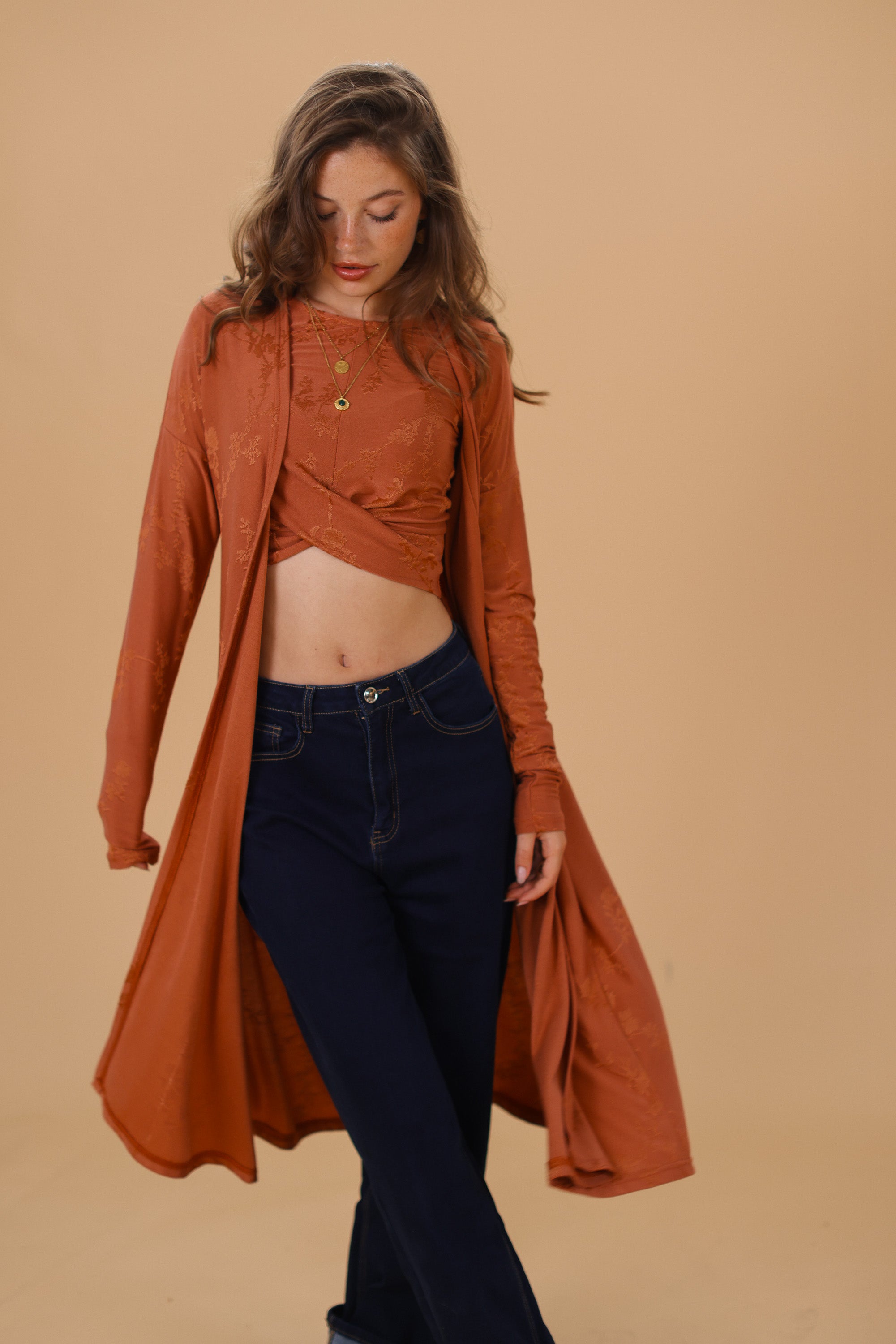 Cardigan Aveline Ginger Flowers