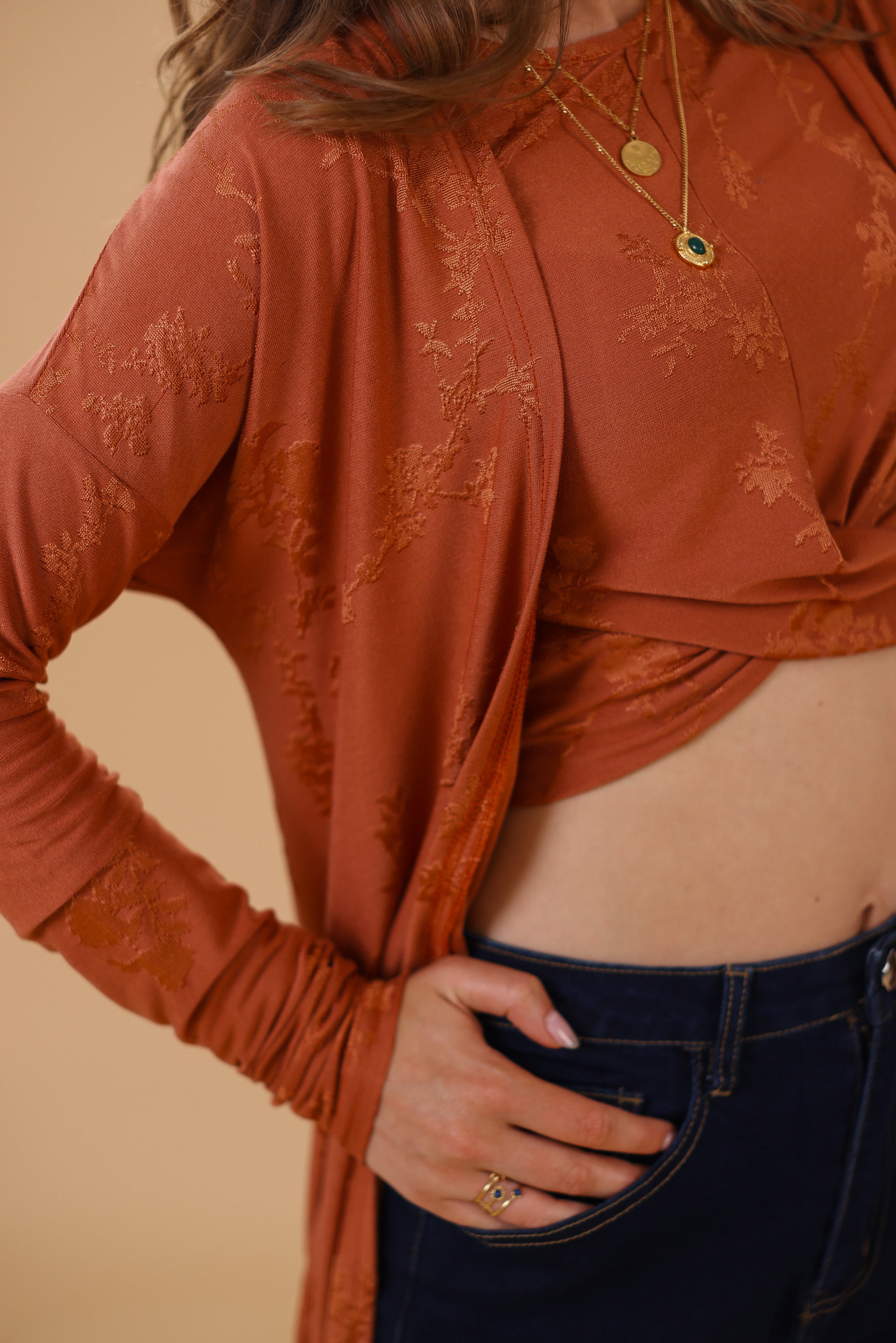 Cardigan Aveline Ginger Flowers