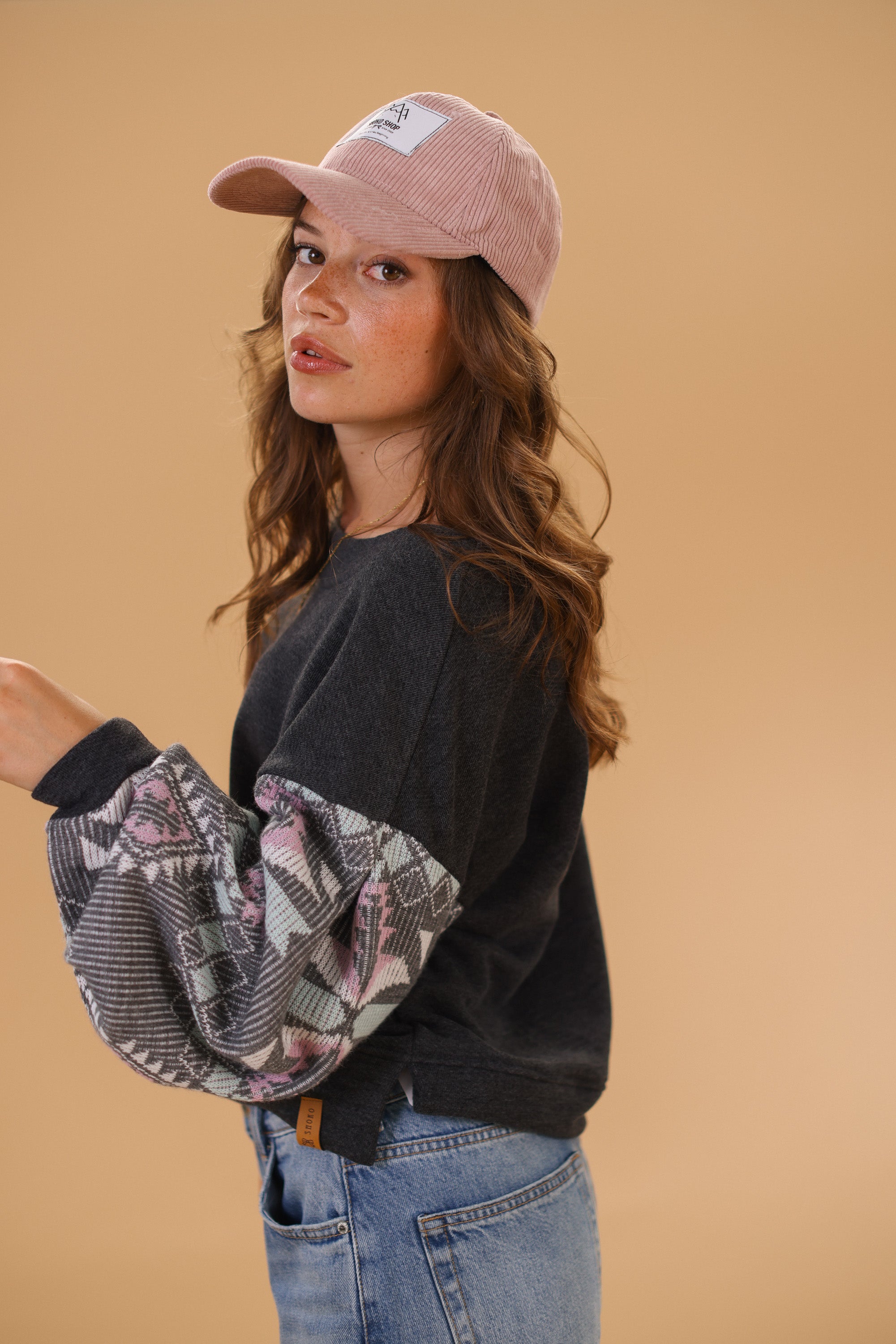 Sweater Caelia Grey Nomad Knitted