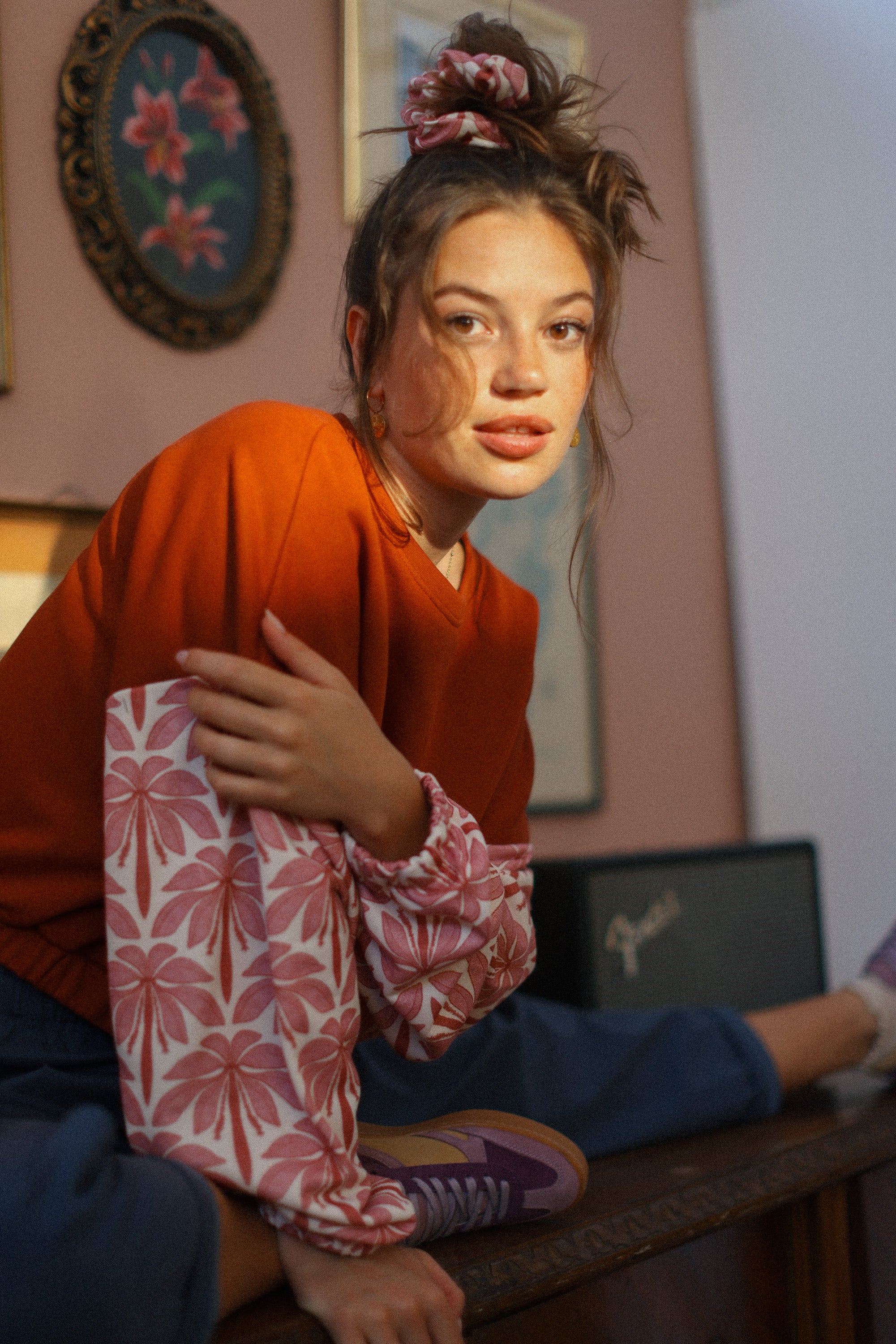 Scrunchie Rose Palms