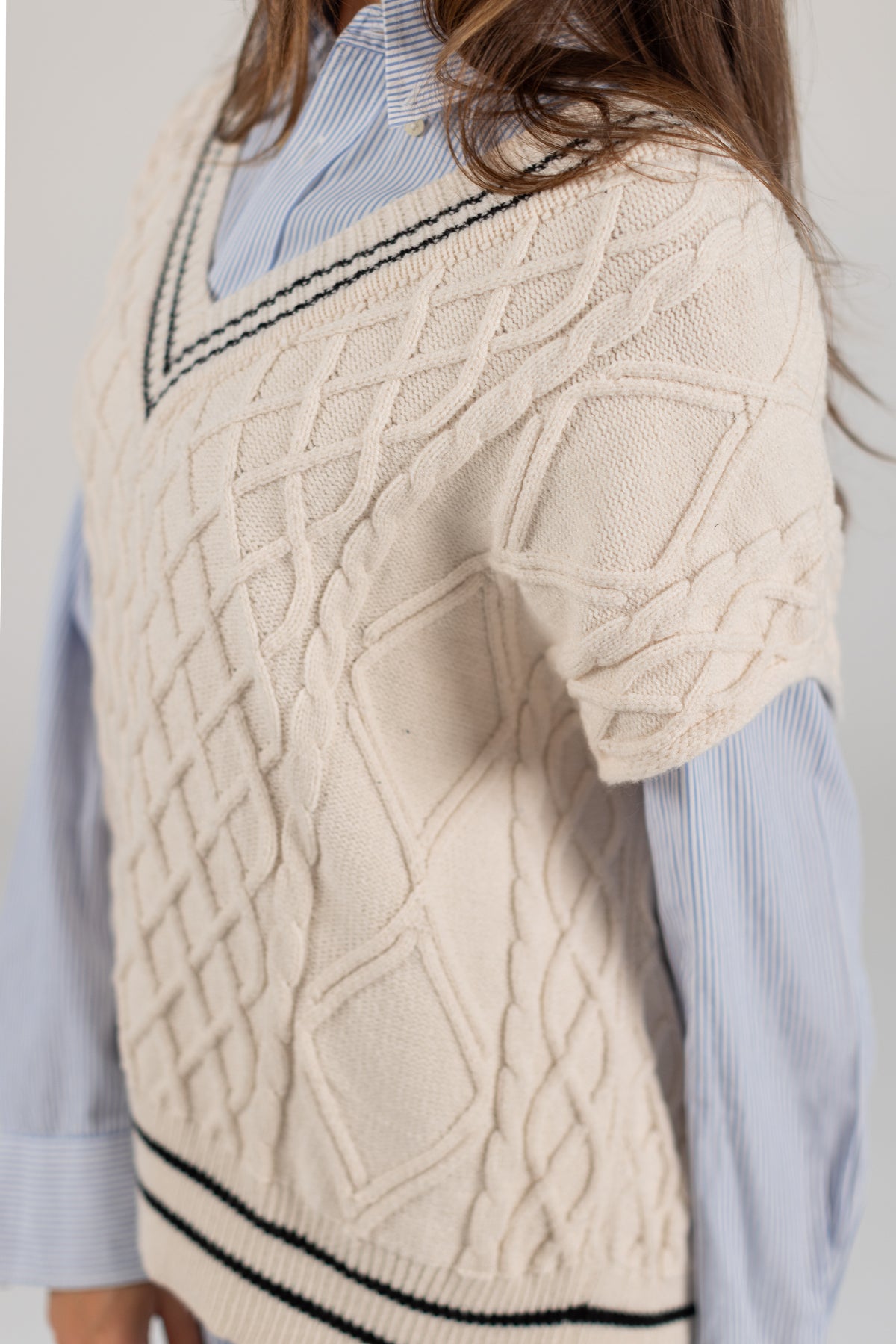 Knit Vest Mardi Cream