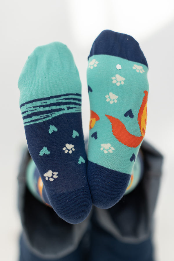 Socken Toulouse Blau