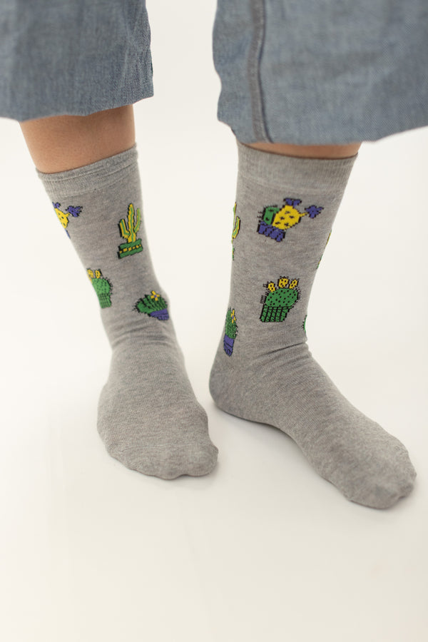 Socks Cactus Grey